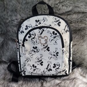 Bioworld  Disney Mickey Mouse Black and White Mini Backpack Backpack